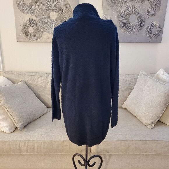 Eileen Fisher Textured Cowl-Neck Sweater in Black - Picture 7 of 13